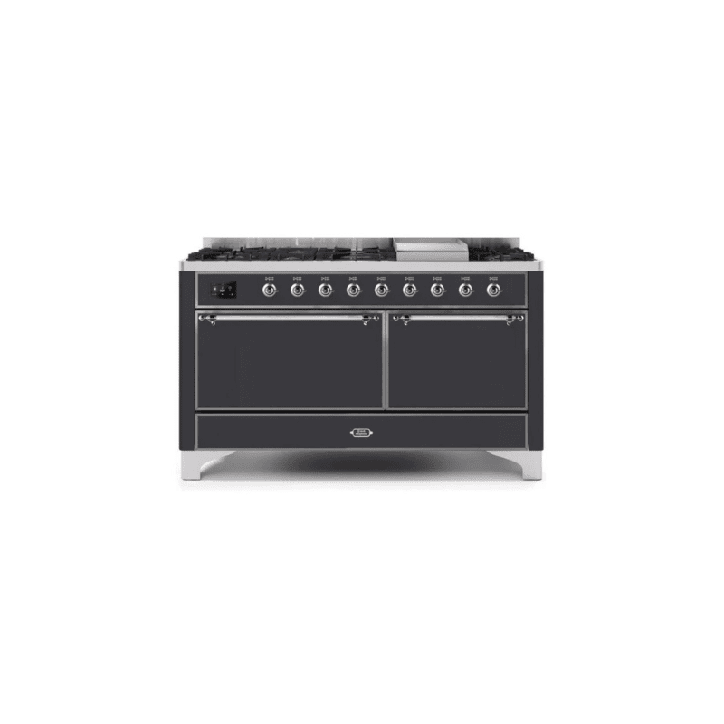ILVE Majestic II Series 60 Inch Dual Fuel Freestanding Range Gas/Propane (UM15FDQNS3)