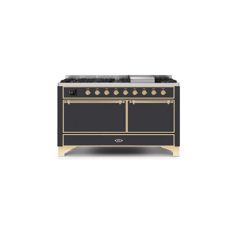 ILVE Majestic II Series 60 Inch Dual Fuel Freestanding Range Gas/Propane (UM15FDQNS3)