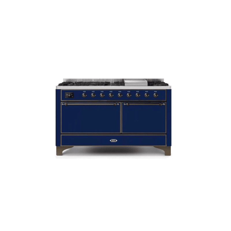 ILVE Majestic II Series 60 Inch Dual Fuel Freestanding Range Gas/Propane (UM15FDQNS3)