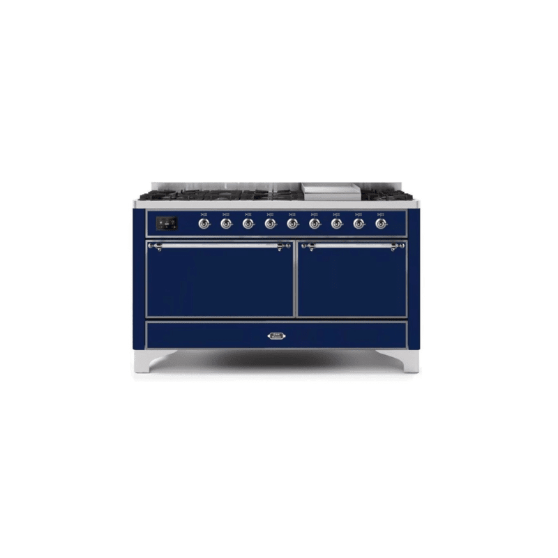 ILVE Majestic II Series 60 Inch Dual Fuel Freestanding Range Gas/Propane (UM15FDQNS3)