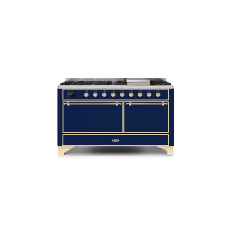 ILVE Majestic II Series 60 Inch Dual Fuel Freestanding Range Gas/Propane (UM15FDQNS3)