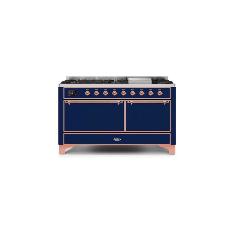 ILVE Majestic II Series 60 Inch Dual Fuel Freestanding Range Gas/Propane (UM15FDQNS3)