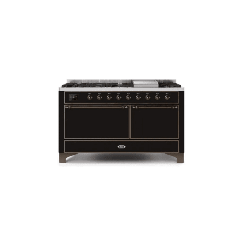 ILVE Majestic II Series 60 Inch Dual Fuel Freestanding Range Gas/Propane (UM15FDQNS3)