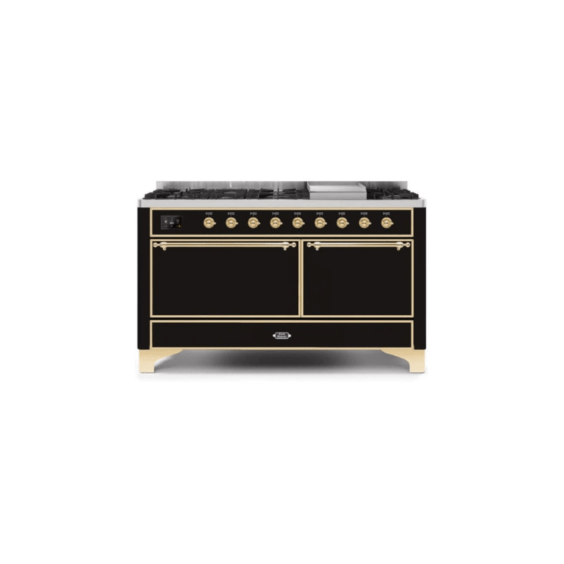 ILVE Majestic II Series 60 Inch Dual Fuel Freestanding Range Gas/Propane (UM15FDQNS3)