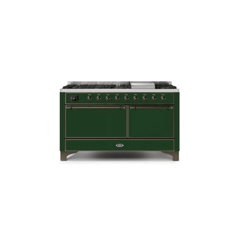 ILVE Majestic II Series 60 Inch Dual Fuel Freestanding Range Gas/Propane (UM15FDQNS3)