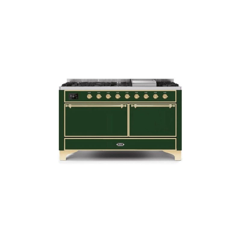 ILVE Majestic II Series 60 Inch Dual Fuel Freestanding Range Gas/Propane (UM15FDQNS3)