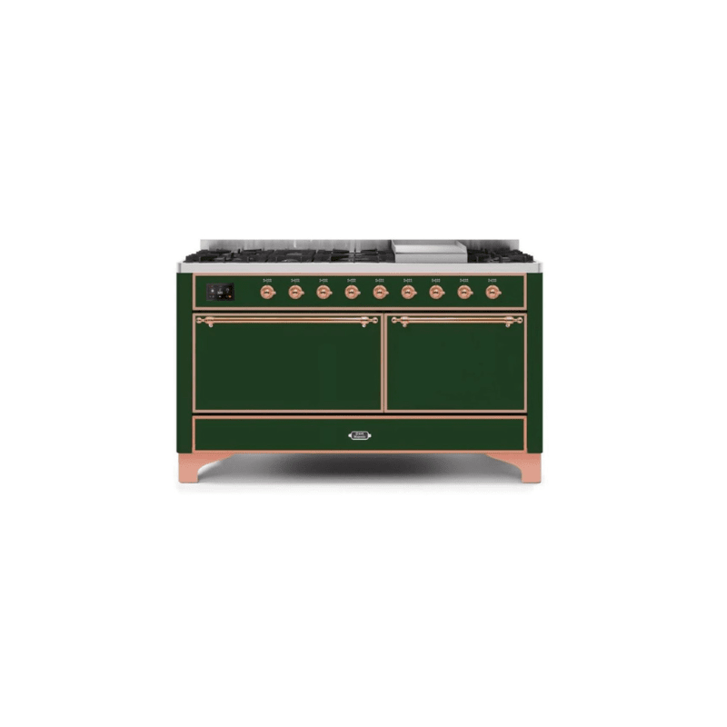 ILVE Majestic II Series 60 Inch Dual Fuel Freestanding Range Gas/Propane (UM15FDQNS3)