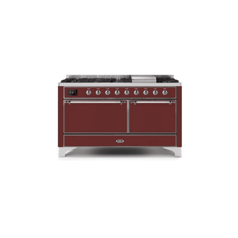 ILVE Majestic II Series 60 Inch Dual Fuel Freestanding Range Gas/Propane (UM15FDQNS3)