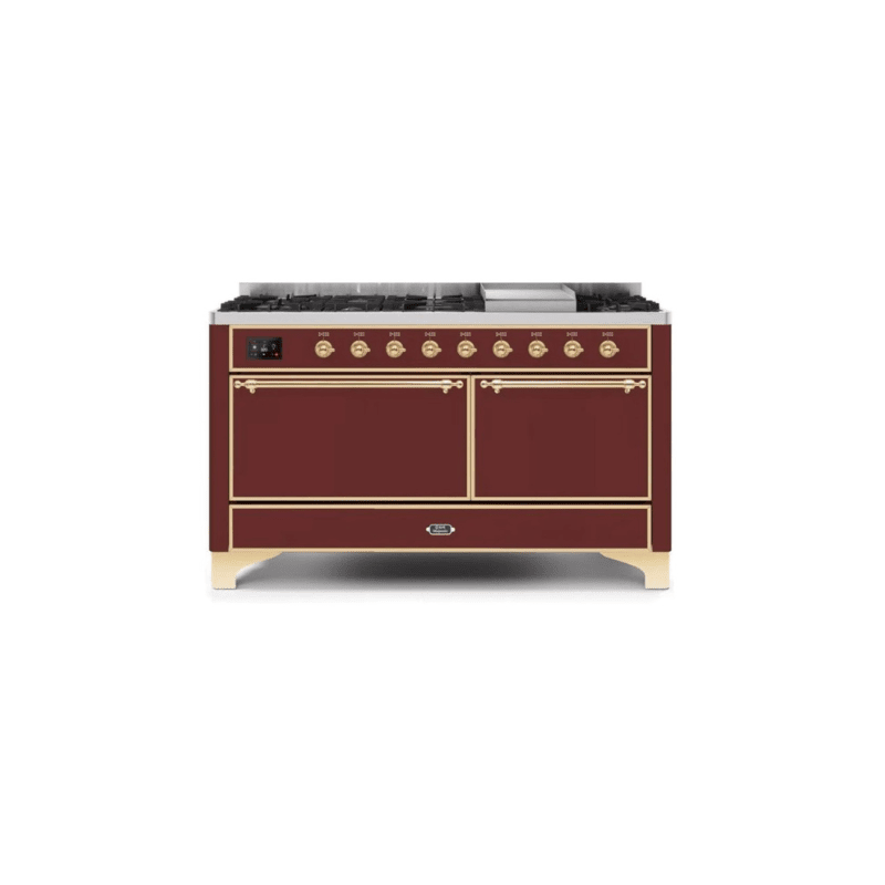 ILVE Majestic II Series 60 Inch Dual Fuel Freestanding Range Gas/Propane (UM15FDQNS3)