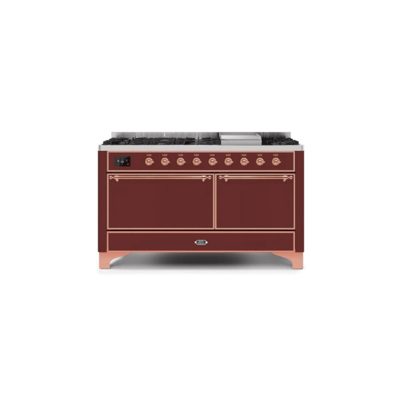 ILVE Majestic II Series 60 Inch Dual Fuel Freestanding Range Gas/Propane (UM15FDQNS3)