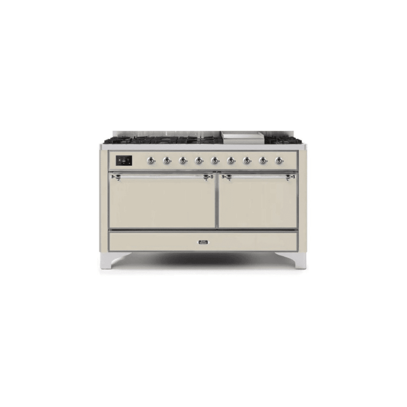 ILVE Majestic II Series 60 Inch Dual Fuel Freestanding Range Gas/Propane (UM15FDQNS3)
