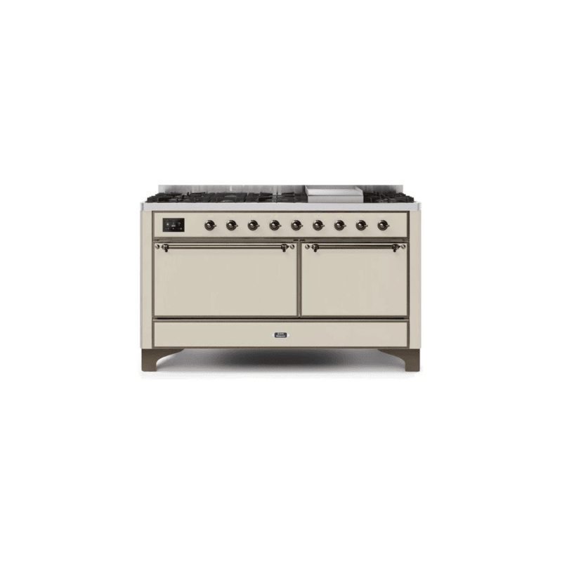 ILVE Majestic II Series 60 Inch Dual Fuel Freestanding Range Gas/Propane (UM15FDQNS3)