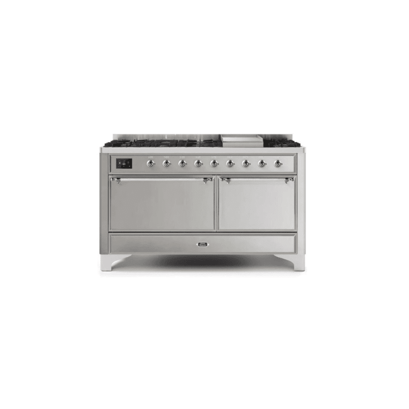 ILVE Majestic II Series 60 Inch Dual Fuel Freestanding Range Gas/Propane (UM15FDQNS3)