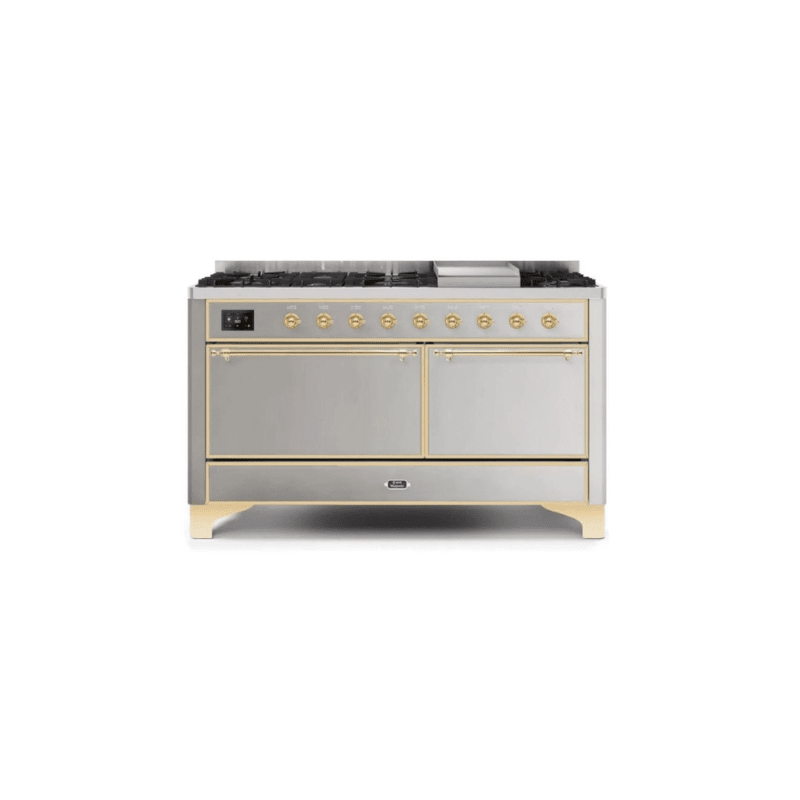 ILVE Majestic II Series 60 Inch Dual Fuel Freestanding Range Gas/Propane (UM15FDQNS3)