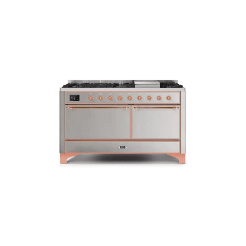 ILVE Majestic II Series 60 Inch Dual Fuel Freestanding Range Gas/Propane (UM15FDQNS3)