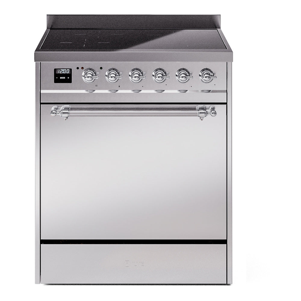 ILVE Nostalgie II 30" Electric Range with 4 Induction Elements Solid Door UPI304QNMP