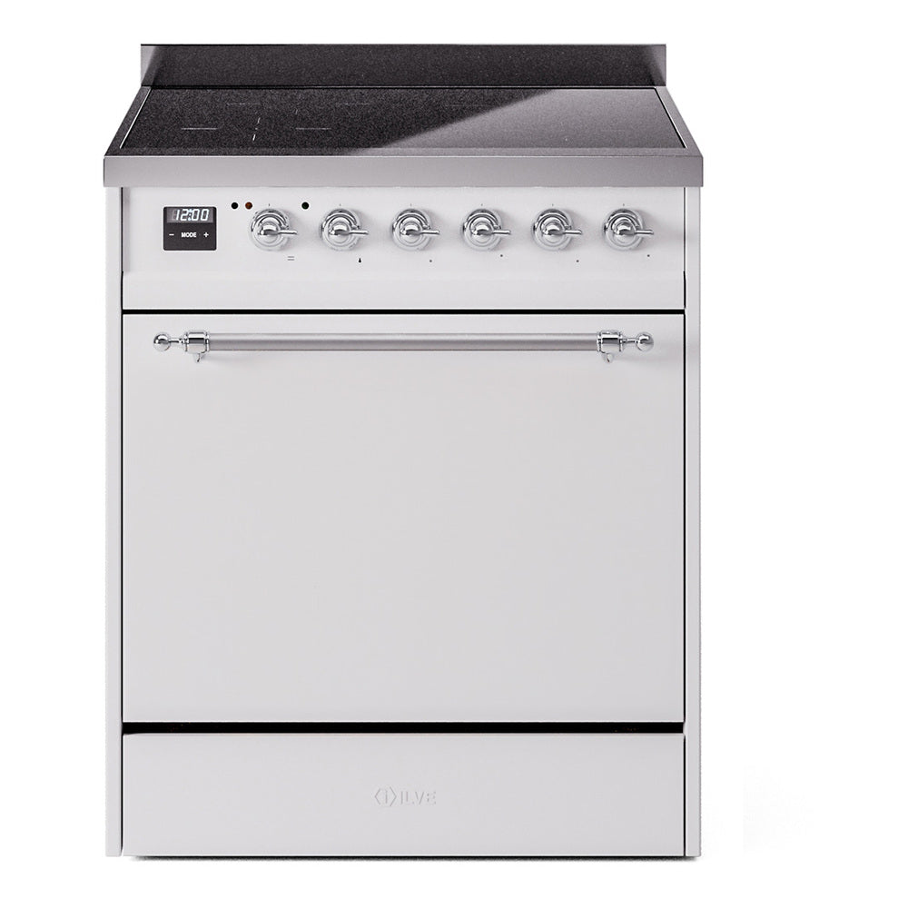 ILVE Nostalgie II 30" Electric Range with 4 Induction Elements Solid Door UPI304QNMP