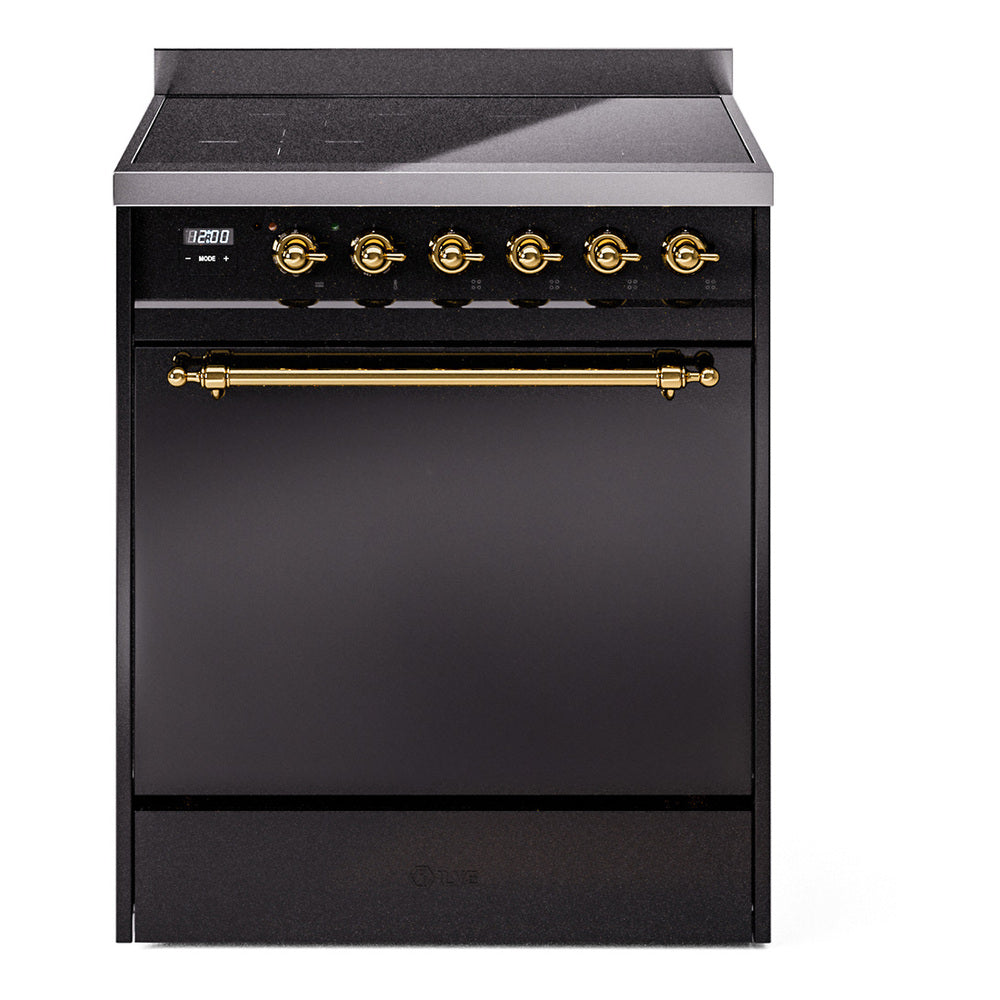 ILVE Nostalgie II 30" Electric Range with 4 Induction Elements Solid Door UPI304QNMP