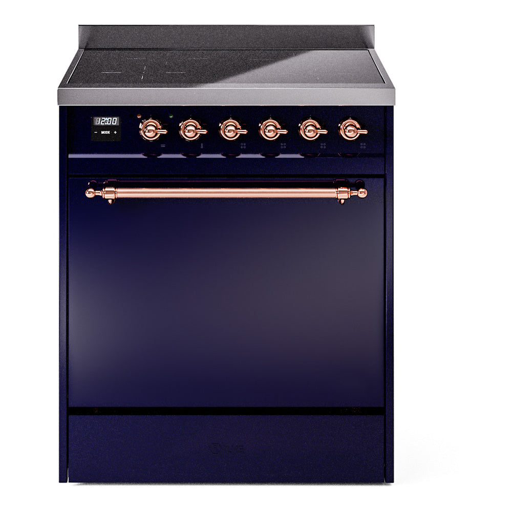 ILVE Nostalgie II 30" Electric Range with 4 Induction Elements Solid Door UPI304QNMP