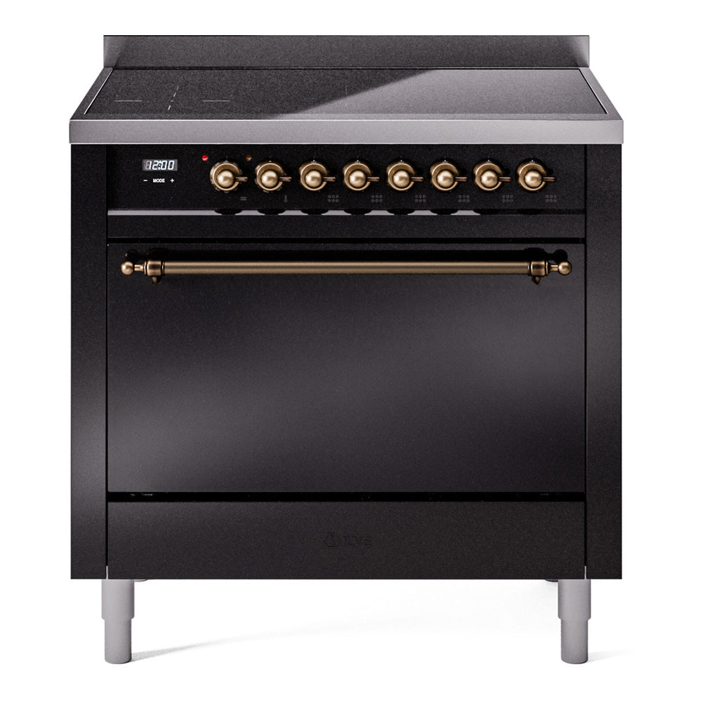 ILVE Nostalgie II 36" Electric Range with 6 Induction Elements Solid Door UPI366QNMP
