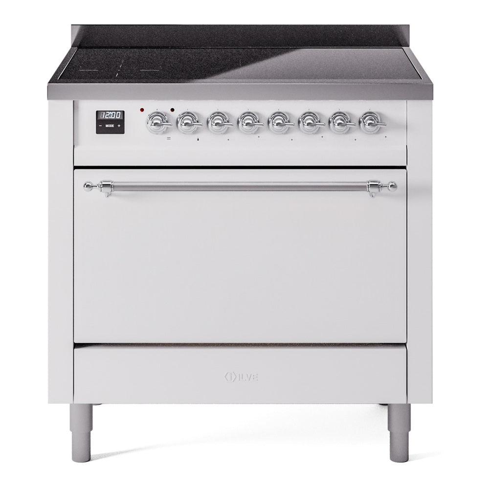 ILVE Nostalgie II 36" Electric Range with 6 Induction Elements Solid Door UPI366QNMP