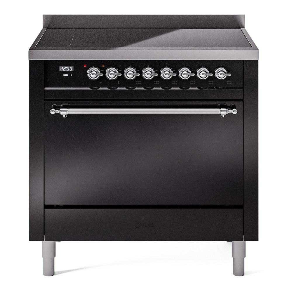 ILVE Nostalgie II 36" Electric Range with 6 Induction Elements Solid Door UPI366QNMP