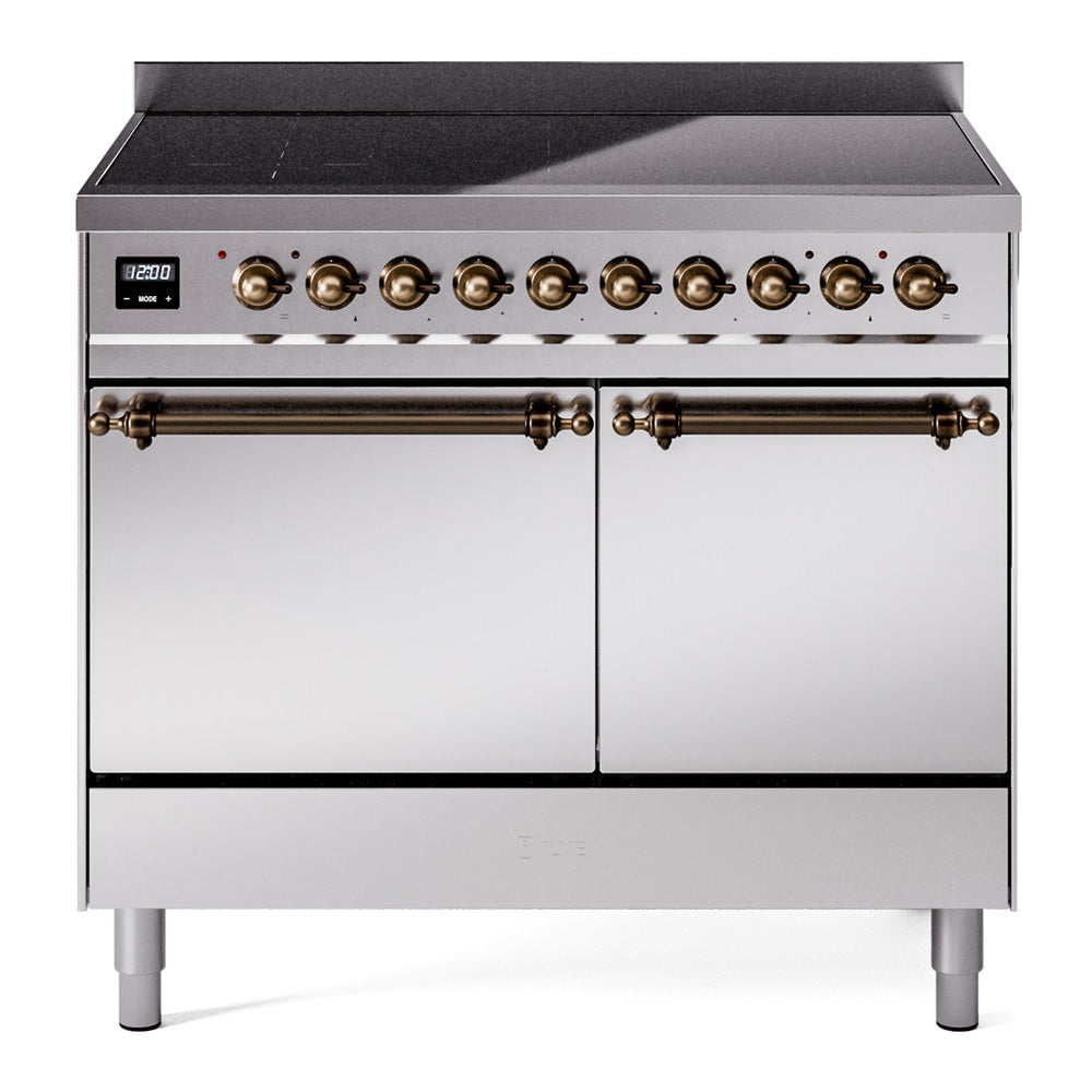 ILVE Nostalgie II 40" Electric Range with 6 Induction Elements Solid Door UPDI406QNMP
