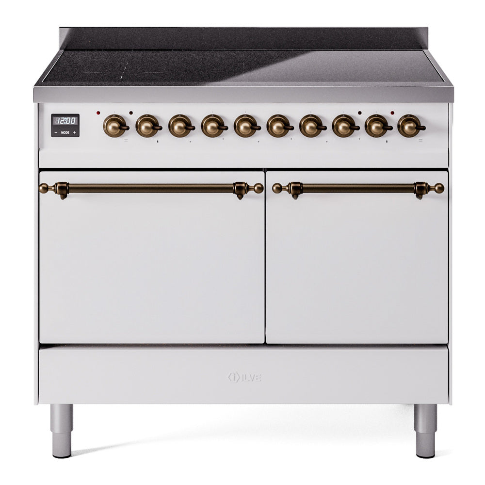 ILVE Nostalgie II 40" Electric Range with 6 Induction Elements Solid Door UPDI406QNMP