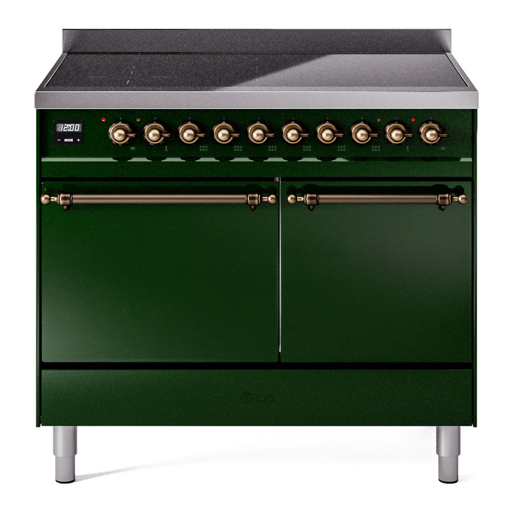 ILVE Nostalgie II 40" Electric Range with 6 Induction Elements Solid Door UPDI406QNMP