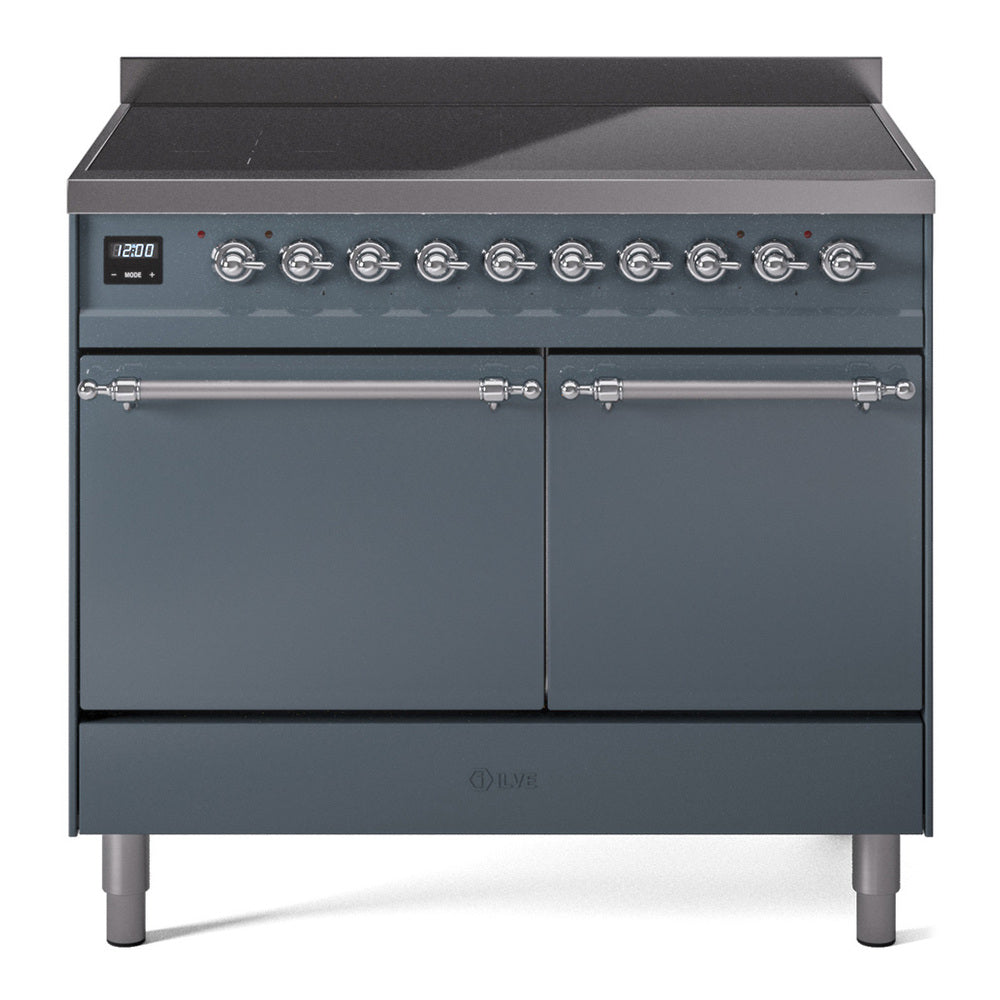 ILVE Nostalgie II 40" Electric Range with 6 Induction Elements Solid Door UPDI406QNMP
