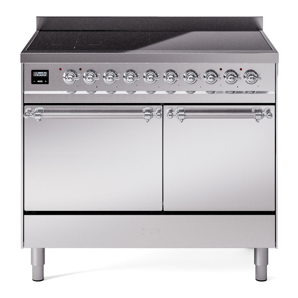ILVE Nostalgie II 40" Electric Range with 6 Induction Elements Solid Door UPDI406QNMP