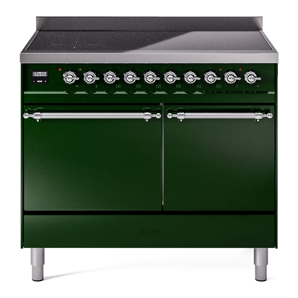 ILVE Nostalgie II 40" Electric Range with 6 Induction Elements Solid Door UPDI406QNMP
