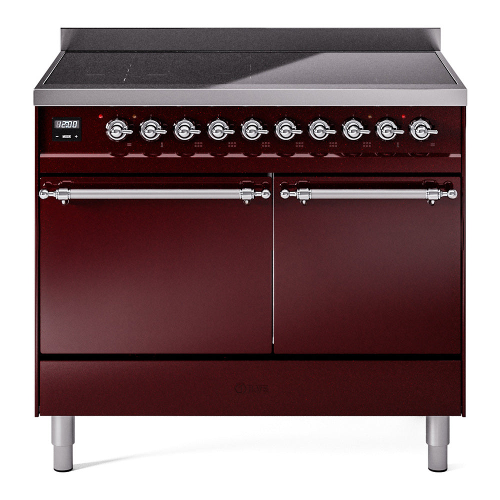 ILVE Nostalgie II 40" Electric Range with 6 Induction Elements Solid Door UPDI406QNMP