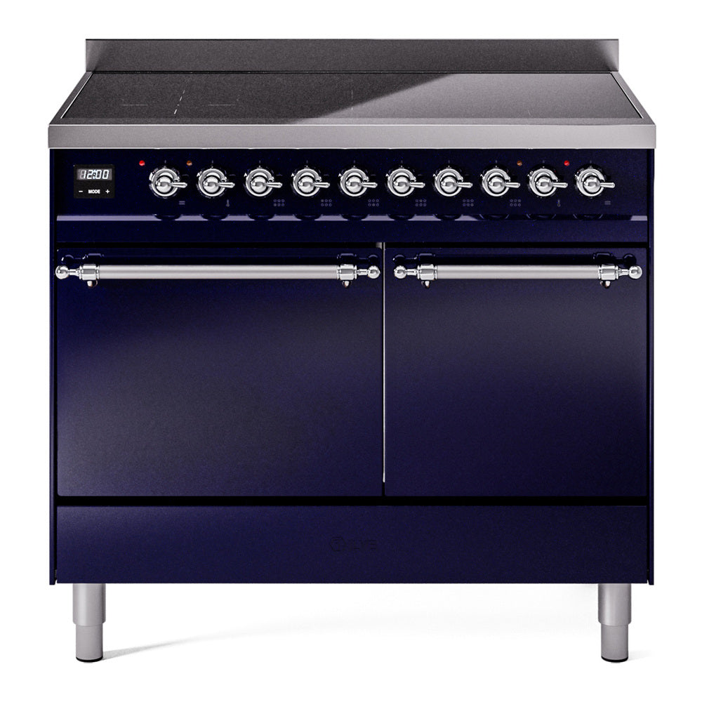ILVE Nostalgie II 40" Electric Range with 6 Induction Elements Solid Door UPDI406QNMP