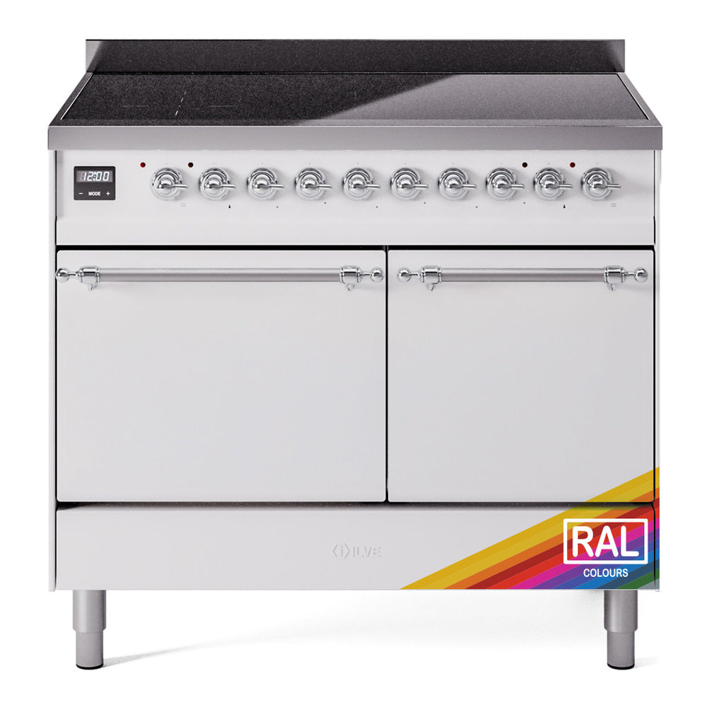 ILVE Nostalgie II 40" Electric Range with 6 Induction Elements Solid Door UPDI406QNMP