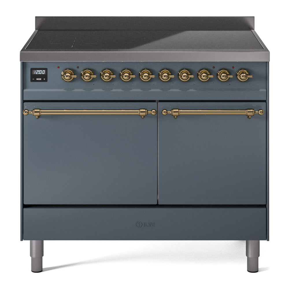ILVE Nostalgie II 40" Electric Range with 6 Induction Elements Solid Door UPDI406QNMP
