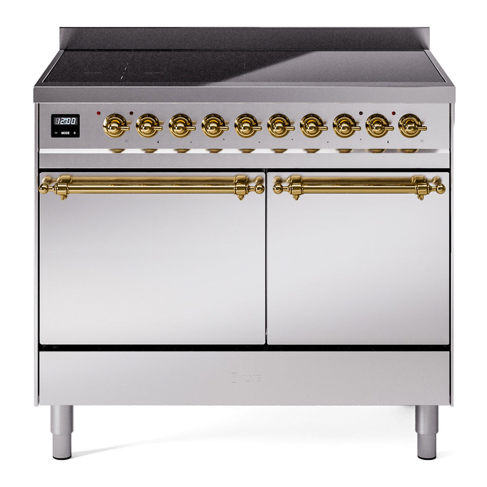 ILVE Nostalgie II 40" Electric Range with 6 Induction Elements Solid Door UPDI406QNMP