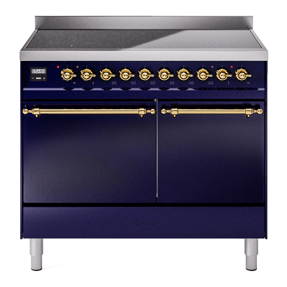 ILVE Nostalgie II 40" Electric Range with 6 Induction Elements Solid Door UPDI406QNMP