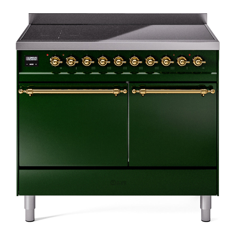 ILVE Nostalgie II 40" Electric Range with 6 Induction Elements Solid Door UPDI406QNMP