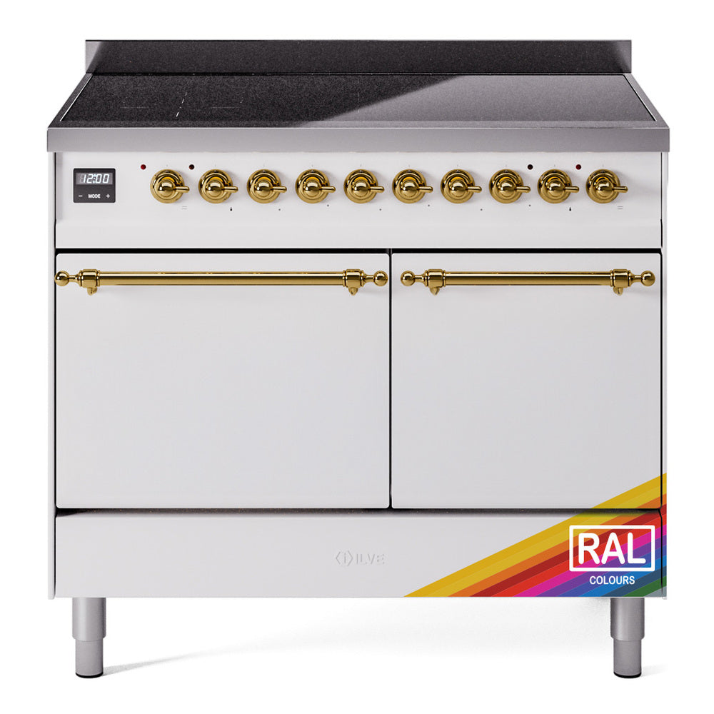 ILVE Nostalgie II 40" Electric Range with 6 Induction Elements Solid Door UPDI406QNMP