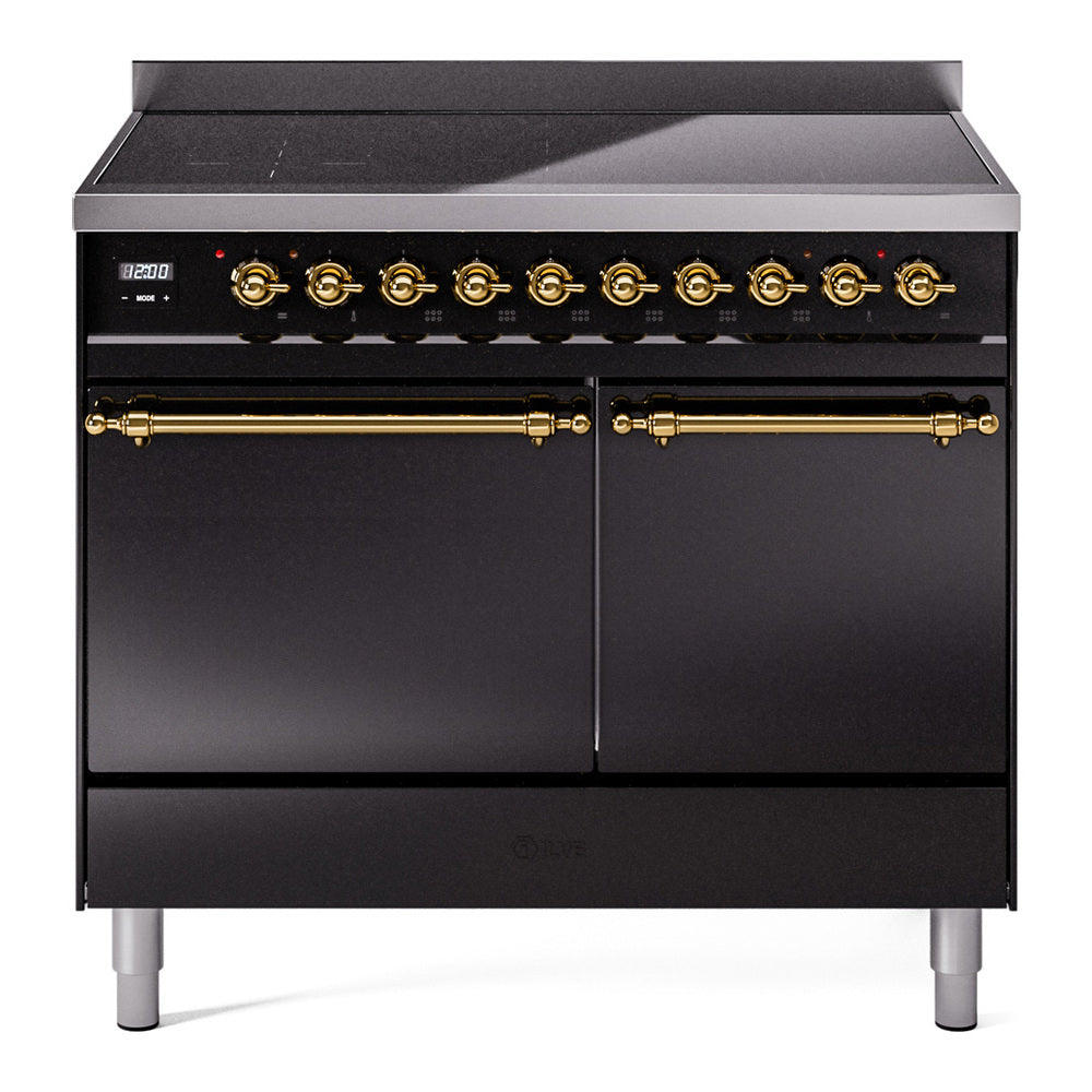 ILVE Nostalgie II 40" Electric Range with 6 Induction Elements Solid Door UPDI406QNMP
