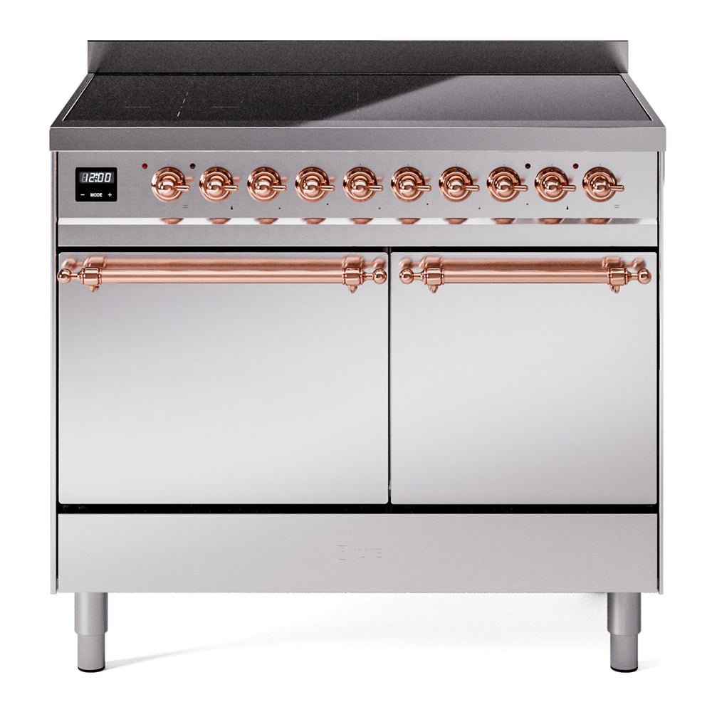 ILVE Nostalgie II 40" Electric Range with 6 Induction Elements Solid Door UPDI406QNMP