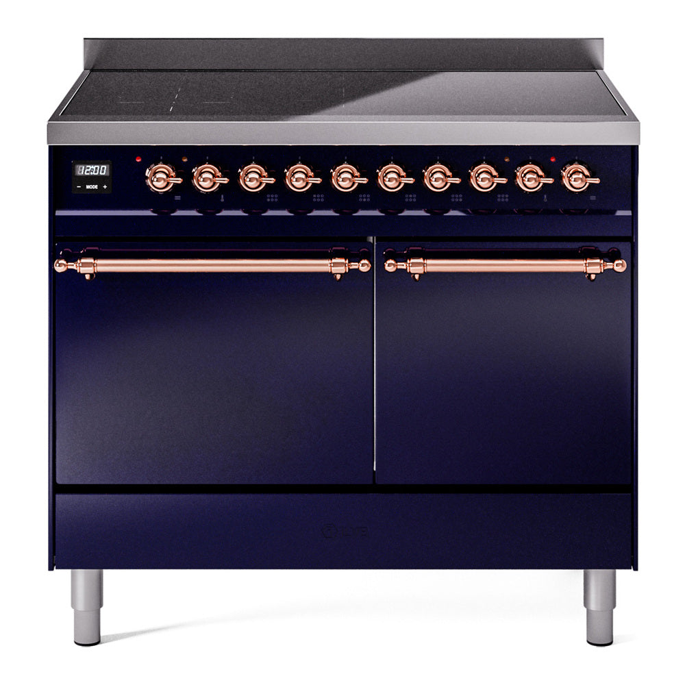 ILVE Nostalgie II 40" Electric Range with 6 Induction Elements Solid Door UPDI406QNMP