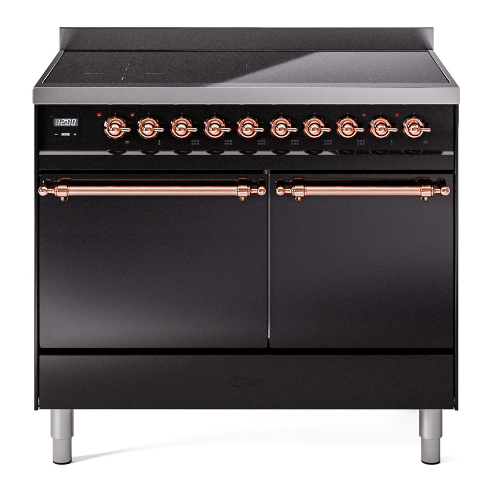 ILVE Nostalgie II 40" Electric Range with 6 Induction Elements Solid Door UPDI406QNMP