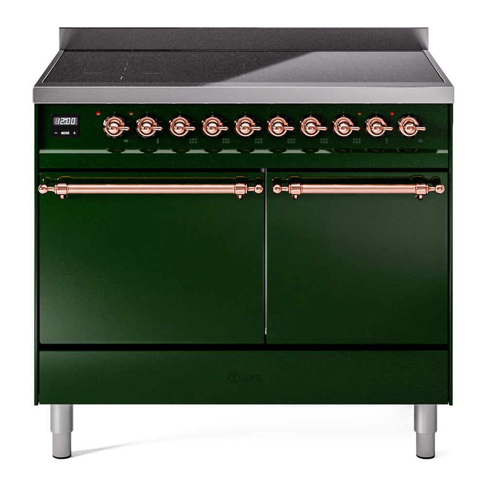 ILVE Nostalgie II 40" Electric Range with 6 Induction Elements Solid Door UPDI406QNMP
