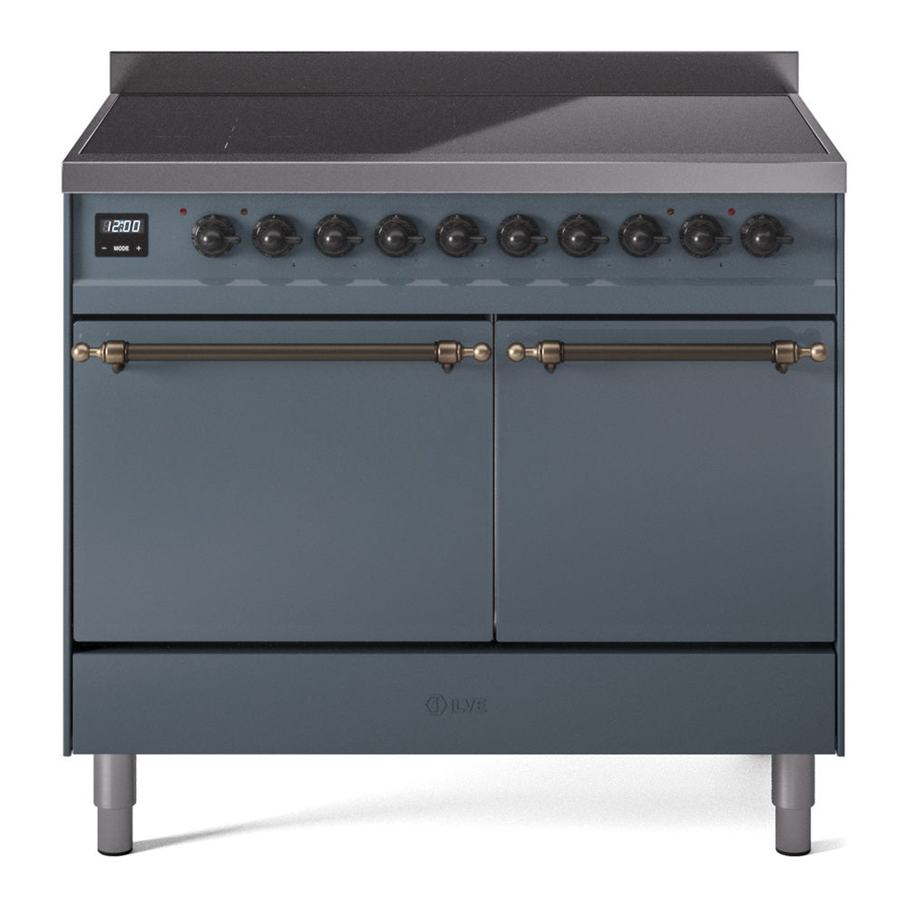 ILVE Nostalgie II 40" Electric Range with 6 Induction Elements Solid Door UPDI406QNMP