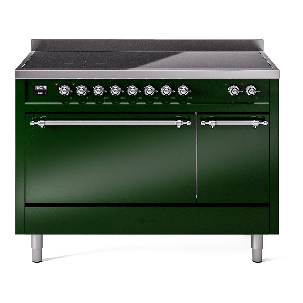 ILVE Nostalgie II 48" Electric Range with 6 Induction Elements Solid Door UPI486QNMP