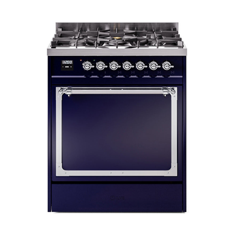 ILVE Nostalgie II Noblesse 30" Dual Fuel Range Solid Door UN30QNMP
