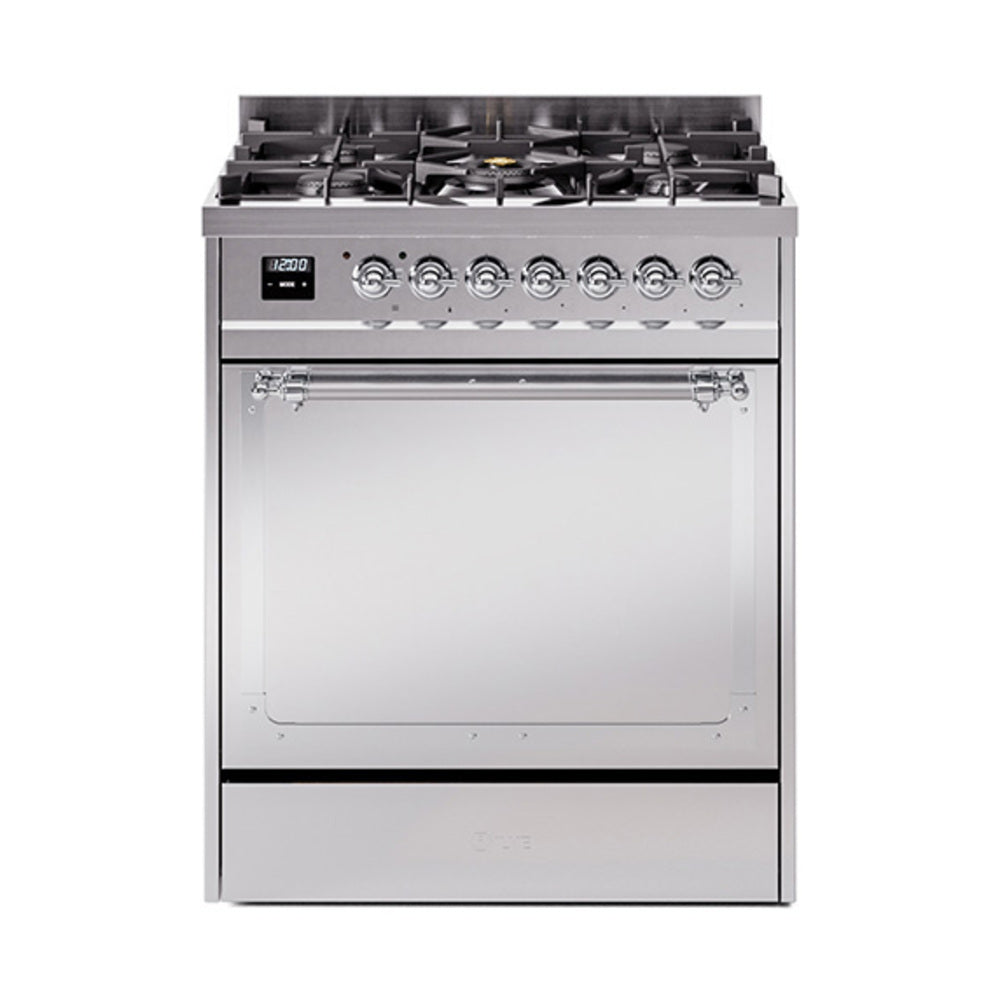 ILVE Nostalgie II Noblesse 30" Dual Fuel Range Solid Door UN30QNMP