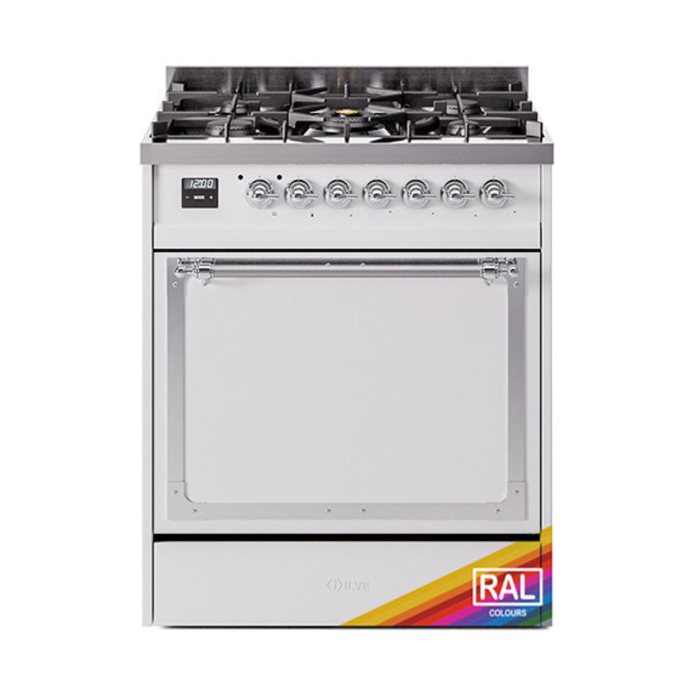 ILVE Nostalgie II Noblesse 30" Dual Fuel Range Solid Door UN30QNMP